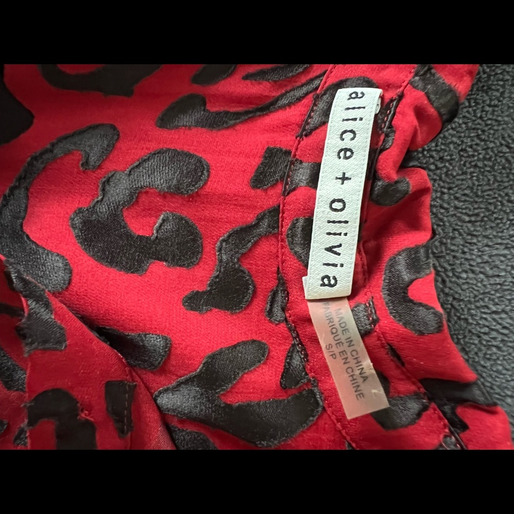 Alice And Olivia Leopard Print Blouse - image 3
